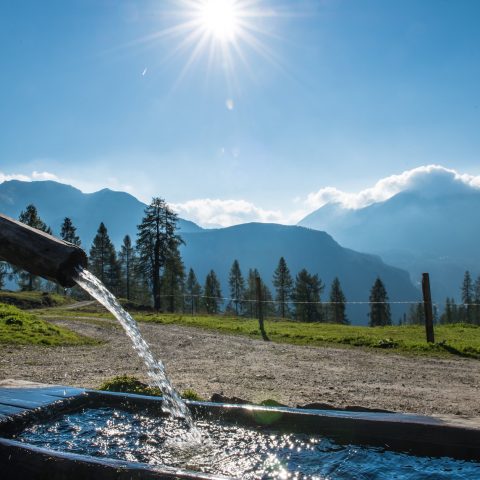 Wanderurlaub Berge Brunnen Salzburg